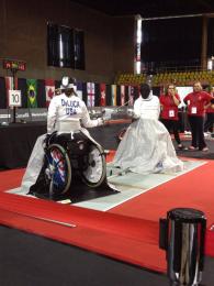 Lauryn DeLuca at the Montreal Wheelchair Grand Prix