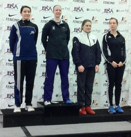 Courtney Dumas Division 1A Women's Epee Champion